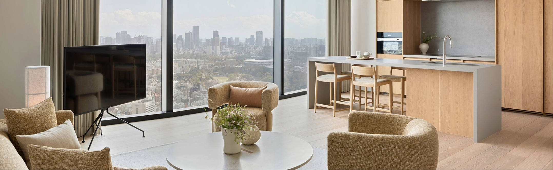 The Penthouse kaze at  BELLUSTAR TOKYO, A Pan Pacific Hotel, Tokyo, Japan.