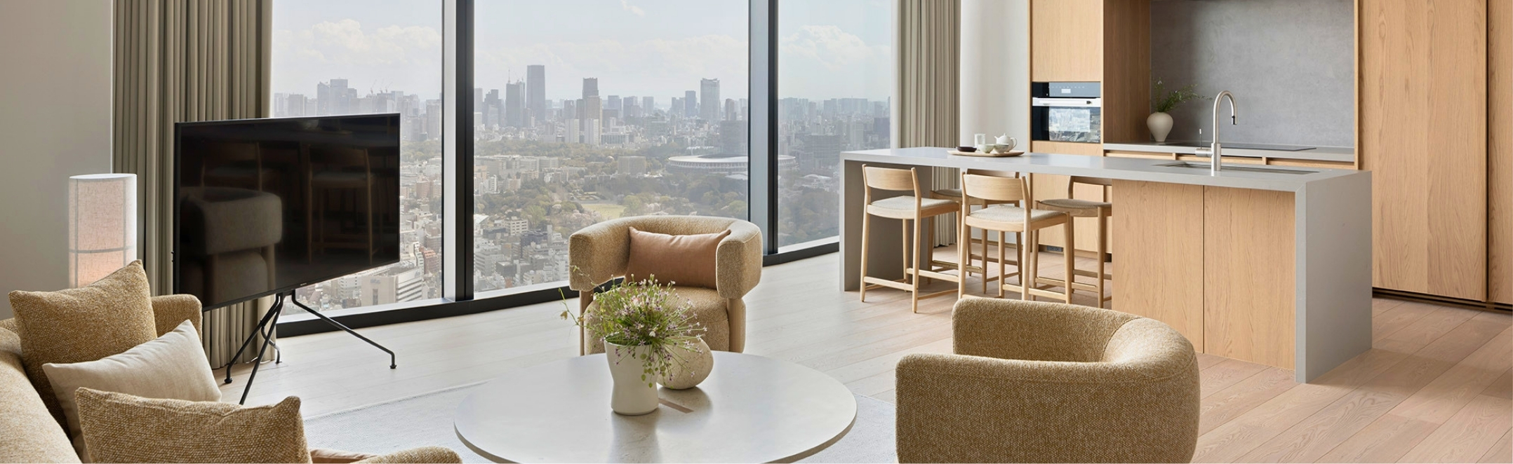 The Penthouse kaze at  BELLUSTAR TOKYO, a Pan Pacific Hotel, Tokyo, Japan.