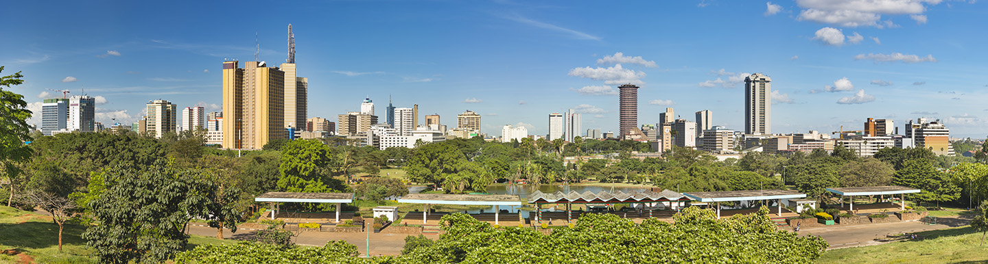 panoramic view of Nairobi city