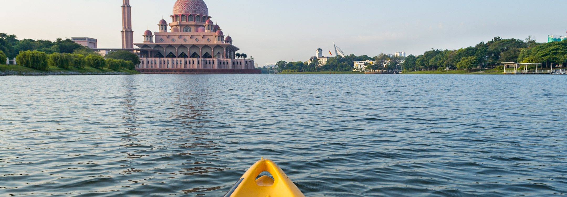 kayaking view with Putra-Mosque