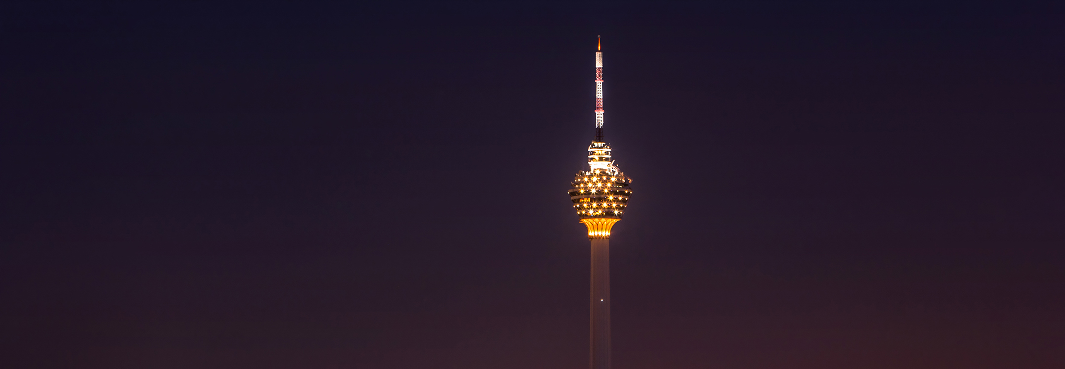  KL Tower at night