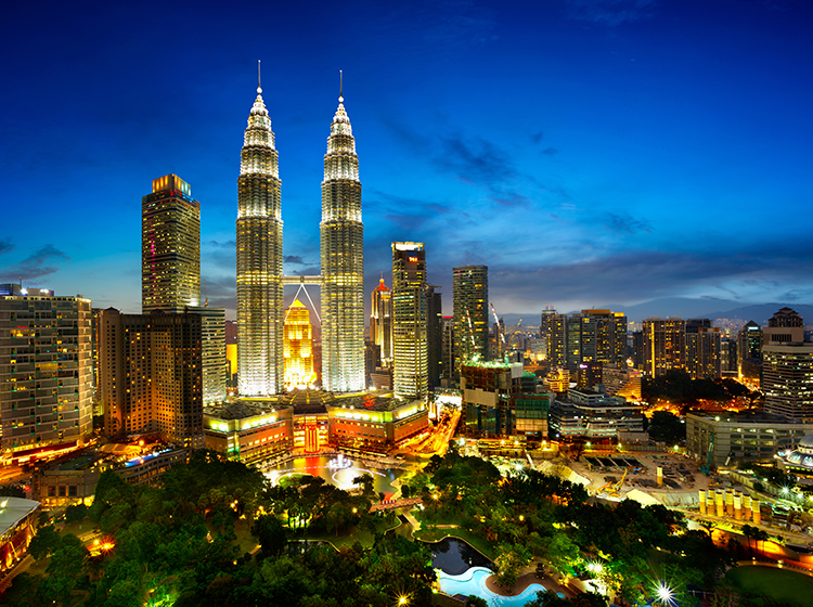 Kuala Lumpur at night